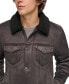 ფოტო #4 პროდუქტის Men's Relaxed-Fit Faux-Shearling Trucker Jacket