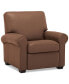 Orid 36" Leather Roll Arm Pushback Recliner, Created for Macy's