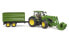 Фото #1 товара Игрушечный транспорт Bruder John Deere 7R 350 с фронтальным погрузчиком и тандемным прицепом