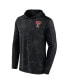 Фото #3 товара Men's Black Texas Tech Red Raiders Camo Hoodie Long Sleeve T-shirt