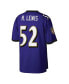 ფოტო #2 პროდუქტის Men's Ray Lewis Purple Baltimore Ravens Big and Tall 2000 Retired Player Replica Jersey