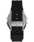 Фото #4 товара Unisex Activity Tracker Digital Black Silicone Strap 40mm Octagonal Watch