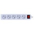 Power strip Lanberg with switch white - 5 sockets - 3m
