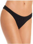Aqua Swim 285315 Smocked Bikini Bottom Black, Size Medium