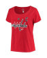 Women's Alexander Ovechkin Red Washington Capitals Plus Size Name and Number Scoop Neck T-shirt