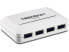 Фото #5 товара USB-концентратор TRENDnet TU3-H4 - 5000 Mбит/с - Белый - CE - FCC - 0.3 Вт - 68 г - 0 - 40 °C