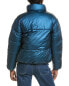 Фото #2 товара Nicole Miller Cropped Puffer Jacket Women's Blue Xl