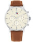 Фото #1 товара Часы Tommy Hilfiger Multifunction Brown Leather 44mm