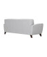 Jedd 82" Genuine Leather with Wood Legs in Contemporary Sofa
