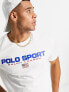 Polo Ralph Lauren Sports capsule front print t-shirt in white