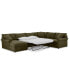 Фото #2 товара Wrenley 138" 5-Pc. Fabric Modular Sleeper Chaise Sectional Sofa, Created for Macy's