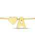 ფოტო #10 პროდუქტის Gold-Tone Letter Initial and Heart Bracelet