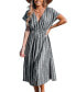 Фото #1 товара Women's Striped Midi Cover-Up Dress