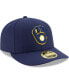 Фото #4 товара Men's Navy Milwaukee Brewers Authentic Collection On-Field Low Profile 59Fifty Fitted Hat