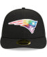 ფოტო #4 პროდუქტის Men's Black New England Patriots 2023 NFL Crucial Catch Low Profile 59FIFTY Fitted Hat