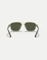 Фото #4 товара Ray-Ban rb3663 irregular sunglasses in gold with green lens in gold