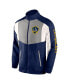 Men's Navy LA Galaxy Net Goal Raglan Full-Zip Track Jacket