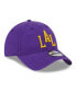 Фото #4 товара Men's Purple Los Angeles Lakers 2023/24 City Edition 9TWENTY Adjustable Hat