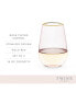 Фото #4 товара Rose Crystal Stemless Wine Glass, Set of 2