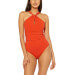 Bleu by Rod Beattie 283906 High-Neck Keyhole One-Piece Swimsuit, Size 10