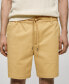 Men's Drawstring Detail Cotton Shorts