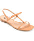 ფოტო #1 პროდუქტის Women's Zaidda T Strap Flat Sandals