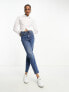 Фото #4 товара Stradivarius tall slim mom jean with stretch in authentic blue