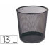 Rubbish bin Q-Connect KF00873 Black Metal 13 L