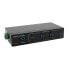 Фото #1 товара Exsys USB 3.2 Hub 4-Port Gen1 inkl.USB Kab inkl.USB-Kabel Din-Rail-Kit VIA - Cable/adapter set - Digital