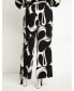 Plus Size Printed Wide Leg Pant