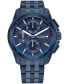 Men's Quartz Blue Stainless Steel Watch 44mm