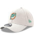 Фото #1 товара Men's White Miami Dolphins Throwback Logo Iced II 39THIRTY Flex Hat