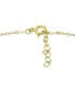 ფოტო #4 პროდუქტის Green Cubic Zirconia Butterfly Ankle Bracelet, Created for Macy's