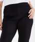 Plus Size Mid Rise Straight-Leg Pull-On Jeans, Created for Macy's