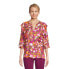 The Pioneer Woman Ruffle Blouse With 3/4-Length Sleeves Women's M Multicolor