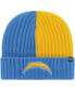 Фото #1 товара Men's Powder Blue Los Angeles Chargers Fracture Cuffed Knit Hat
