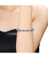 ფოტო #3 პროდუქტის Sterling Silver Rhodium Plated Cubic Zirconia Sapphire Bracelet