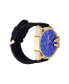 ფოტო #2 პროდუქტის Men's Black Silicone Strap Watch 53mm