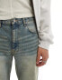 Фото #3 товара ASOS DESIGN straight fit jeans in blue wash with tint