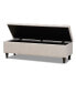 Фото #4 товара Furniture Brette Mid-Century Modern Upholstered Storage Bench Ottoman