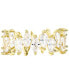 ფოტო #1 პროდუქტის Cubic Zirconia Marquise Cluster Band in 14k Gold-Plated Sterling Silver