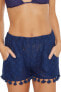 Trina Turk 291284 Women Pacheco Crochet Pocketed Fringe Shorts XS (US Women's 2)
