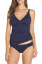 Фото #2 товара Tommy Bahama Women 167012 Swimwear Pearl Side Shirred Bikini Bottom Size L Blue