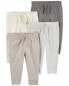 Фото #3 товара Baby 4-Pack Pull-On Pants 9M
