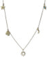ფოტო #1 პროდუქტის Multi-Gemstone & Diamond Accent Dangle Charm Pendant Necklace in 14k Gold, 15" + 1" extender