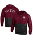 ფოტო #2 პროდუქტის Men's Maroon Texas A&M Aggies 12th Man Centennial Blocked Packable Half-Zip Pullover Jacket