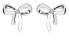 Playful silver earrings with tanzanite bows EG000118