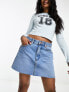 Wrangler denim skirt in blue