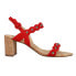VANELi Mavis Studded Sling Back Womens Red Casual Sandals 305559