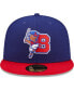 Фото #4 товара Men's Royal Buffalo Bisons Authentic Collection 59FIFTY Fitted Hat
